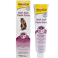 Паста Мальт софт Екстра для виведення шерсті в кішок 200 г GimCat
