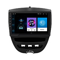 Штатная магнитола Lesko для Peugeot 107 I Рестайлинг 2 2012-2014 экран 10 1/16Gb Wi-Fi GPS Base ZXC