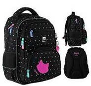 Рюкзак шкільний для дівчинки Kite Education 773 Catsline 39*28,5*13,5см чорний
