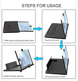 Підставка-збільшувач екрану для смартфона 3D Video Amplifier (8022) складана (55619-E), фото 4