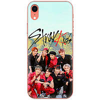 Чехол Силиконовый с Картинкой на iPhone XR (Stray Kids Boy Band, Стрей Кидс)