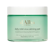 Заспокійливі пади для обличчя D'ALBA DAILY MILD CICA CALMING PAD 50 шт