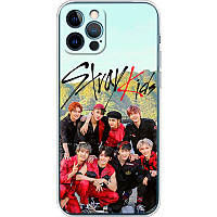 Чехол Силиконовый с Картинкой на iPhone 12 Pro (Stray Kids Boy Band, Стрей Кидс)