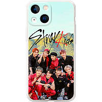 Чехол Силиконовый с Картинкой на iPhone 13 Mini (Stray Kids Boy Band, Стрей Кидс)