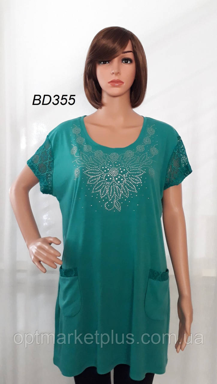 Футболки-туніки жіночі БАТАЛ (5XL-8XL) гуртом купити від складу 7 км Одеса