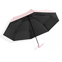 Мини-зонт 190T карманный с чехлом капсулой Pink ZXC