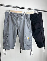 Шорти карго CARHARTT стильні та практичні з боковими кишенями чоловічі чорні та сірі