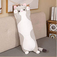 Котик батон - мягкая плюшевая игрушка подушка 90 см