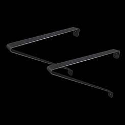 Кронштейн 400х300 2 шт для бетонних мийок та стільниць з рукомийниками, раковинами, мийками KML-03 чорний