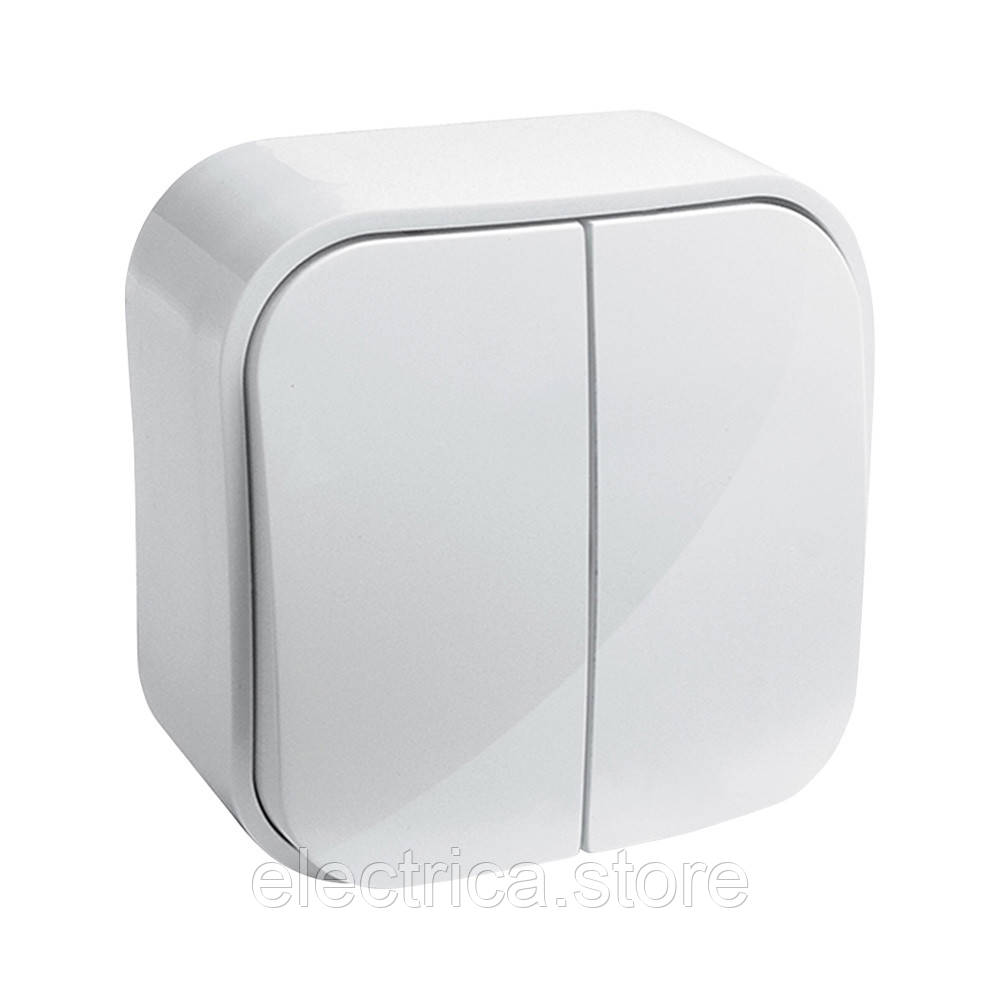 Forix Перемикач 2-клавішний 10A білий 782406, фото 1