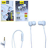 Навушники вакуумні провідні гарнітура з мікрофоном для телефону KLGO KS-62, фото 10