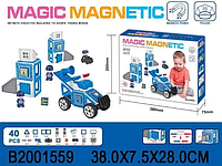 Магнитный конструктор Полиция Magic magnetic 40 деталей JH8963