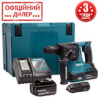 Аккумуляторный бесщеточный перфоратор Makita DHR243RTJ (SDS-Plus, 2 Дж, 2×BL1850B, ЗУ) YLP