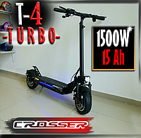 Электросамокат Crosser T4 Turbo Полный привод (1500W, 60V, 15A) 10" AIR