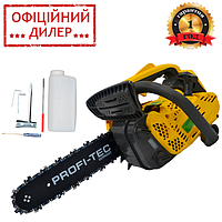 Бензопила PROFI-TEC PT-2500 (30 см, 3/8", 19 м/с) Цепная бензиновая пила для дома и для дачи YLP