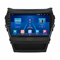 Штатная магнитола Lesko для Hyundai Santa Fe III 2012-2016 экран 9 2/32Gb 4G Wi-Fi GPS Top ZXC