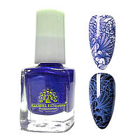 Лак для стемпінгу Global Fashion, синій перламутровий, 7 мл