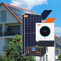 Обладнання для сонячної електростанції (СЕС) Преміум 11 kW АКБ 11,8 kWh LiFePO4 230 Ah