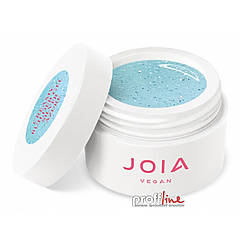 Моделюючий гель JOIA Vegan Creamy Builder Gel Silver Azure блакитно-бірюзовий зі срібними блискітками, 15 мл