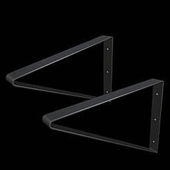 Кронштейн 400х400 2 шт для бетонних мийок та стільниць з рукомийниками, раковинами, мийками KML-06 чорний