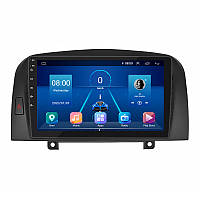 Штатная магнитола Lesko для Hyundai Sonata V NF 2004-2010 экран 9 2/32Gb 4G Wi-Fi GPS Top ZXC