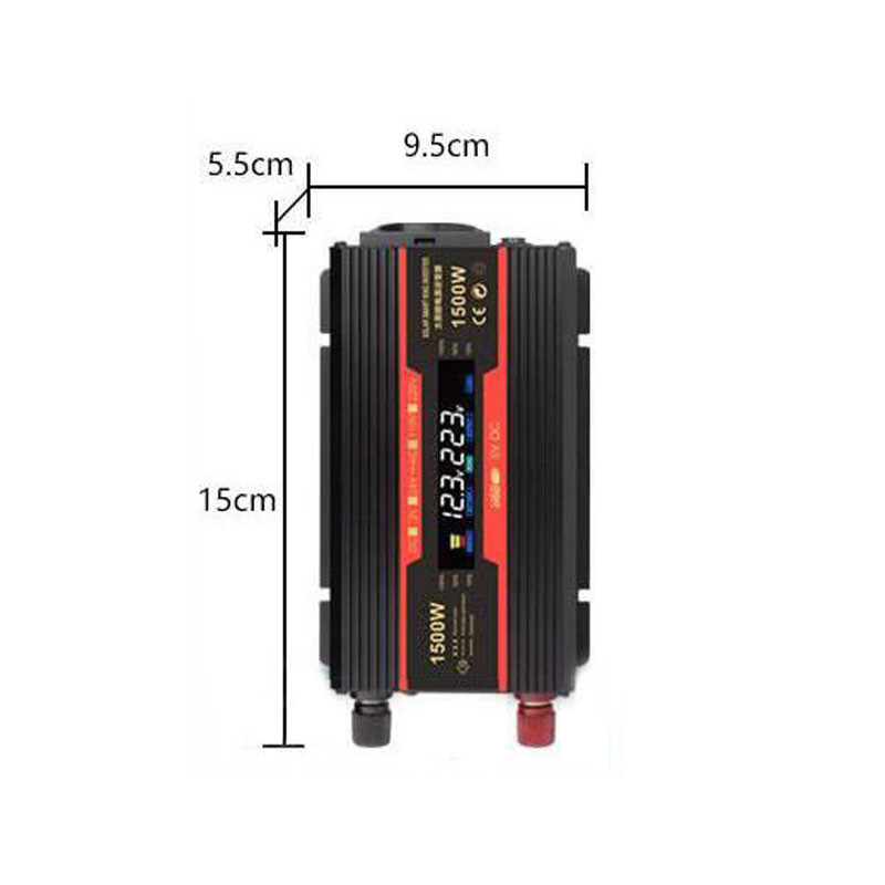 АJYFомобильный инвертор 220в Преобразователь напряжения 12 220 Сетевой инвертор для дома 1500W Хороший инвертор JYF - фото 7 - id-p2198623308