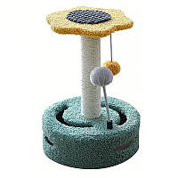Інтерактивна кігтеточка-іграшка соняшник для кішок Hoopet 20T0392MY0025 25*25*35,5 см ZXC