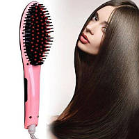 Електро гребінець випрямляч для волосся Fast Hair Straightener Масажний гребінець електричний HQT906 JYF