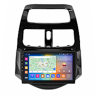 Штатна магнітола Lesko для Chevrolet Spark III 2009-2016 екран 9 4/64 Gb CarPlay 4G Wi-Fi GPS Prime ZXC