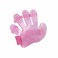 Рукавичка для купання та масажу тварин Hoopet Pet Wash Brush Pink ZXC