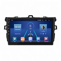 Штатная магнитола Lesko для Toyota Corolla X E140, E150 2006-2012 экран 9 4/64Gb 4G Wi-Fi GPS Top ZXC