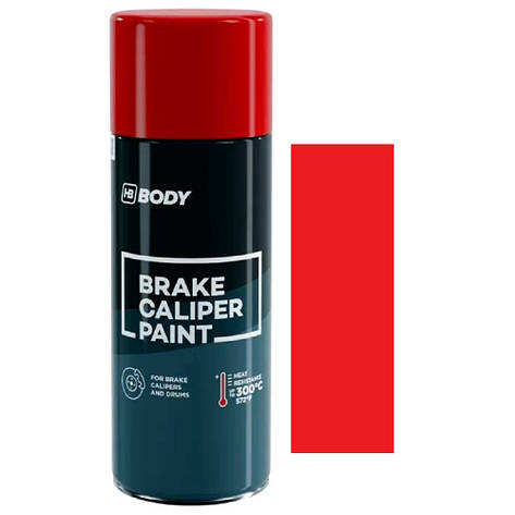 Термостійка автоемаль спрей для супортів червона Body Brake Caliper Paint Spray Red 400мл, фото 2