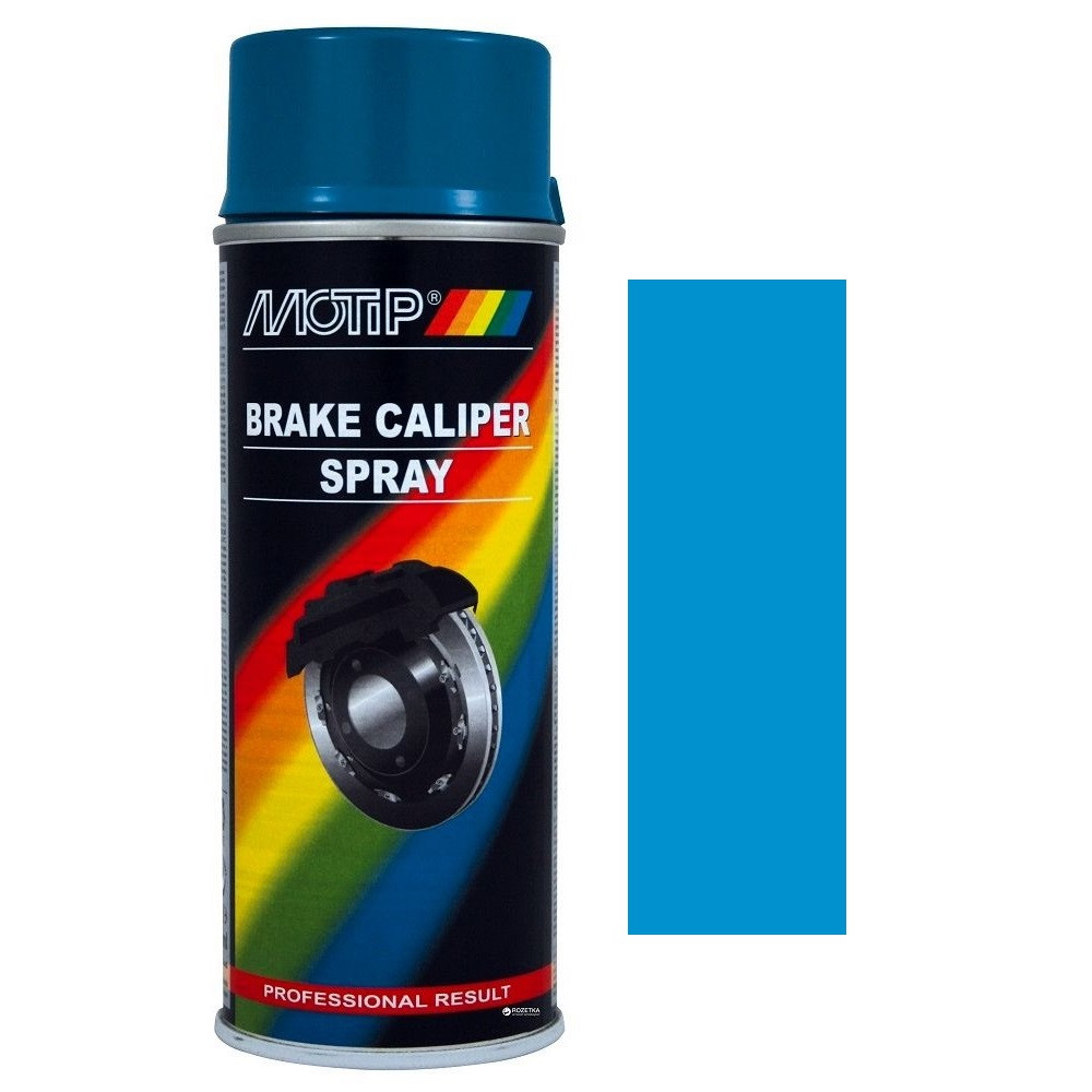Алкідна автоемаль спрей для супортів синя Motip Blue Brake Caliper Spray 400мл