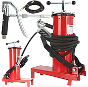 Ножний нагнітач мастила, мастильний пістолет, 3л Mar-pol M78069 шланг  4М + дві насадки