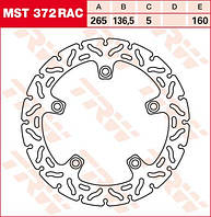 Тормозной диск LUCAS MST372RAC