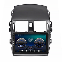 Штатная магнитола Lesko для Toyota Corolla X E140, E150 Рестайлинг 2010-2013 экран 9 4/32Gb 4G Wi-Fi GPS