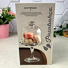 Невелике скляне блюдо з купольною кришкою Pasabahce Patisserie, фото 3