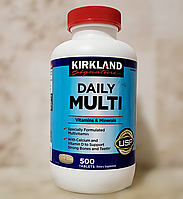 Мультивитамины и минералы Kirkland Signature Daily Multi 500 таблеток