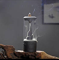 Підставка "Рідкий дим" із зворотним потоком кераміка "Спіральна гора"+20 конусів