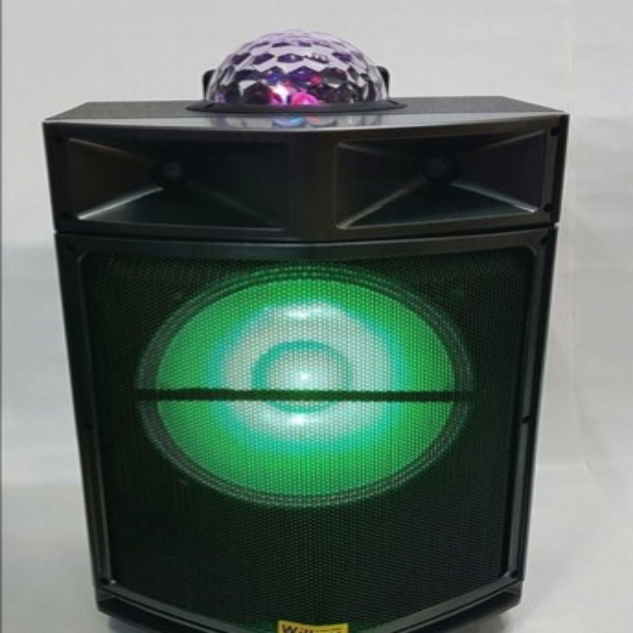 АJYFономная акустическая система с микрофоном WilliCo ZS-60, с диско-шаром 300W (USB/FM/Bluetooth) портативная - фото 3 - id-p2198624263