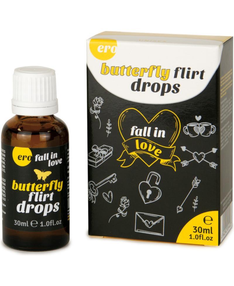 Збуджувальні краплі HOT Butterfly Flirt Drops для двох, 30 мл, фото 1