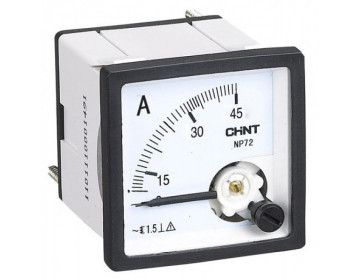 Амперметр NP72-A 150/300/5A 72x72mm (через трансф. струму) Chint, фото 1
