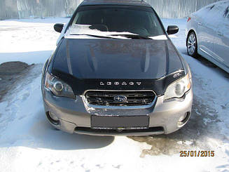 Мухобійка Subaru Legacy Outback III (2003-2009) (VT-52) Дефлектор капота накладка