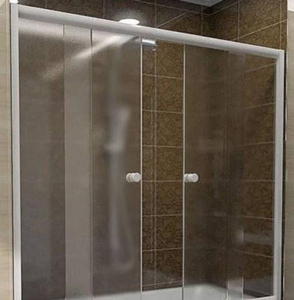 Штора на ваннуKO&PO F W 170х140 см розсувні скло матове, фото 3