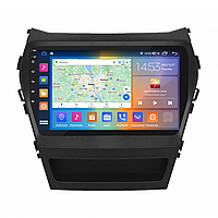 Штатная магнитола Lesko для Hyundai Santa Fe III 2012-2016 экран 9 2/32Gb CarPlay 4G Wi-Fi GPS Prime ZXC