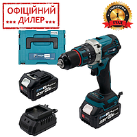 Ударный аккумуляторный шуруповерт PROFI-TEC DHP485BL POWERLine (2 акб PT2050, Зарядное) TSH