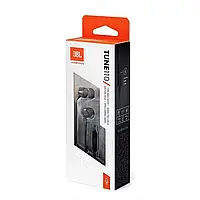 Вакуумні навушники з мікрофоном JBL Tune 110 Black (JBLT110BLK)