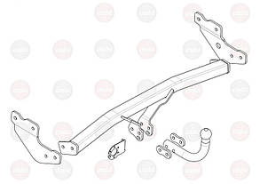 Фаркоп Hyundai Getz (хетчбек 2005-2010) (Хюндай Гетз) VasTol