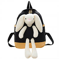 Детский рюкзак A-7757 Bunny на одно отделение с ремешком Black ZXC