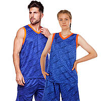 Форма баскетбольная LIDONG Camo LD-8003 размер 3XL цвет синий-оранжевый un